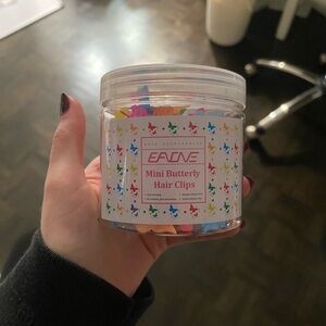 Mini butterfly hair clips